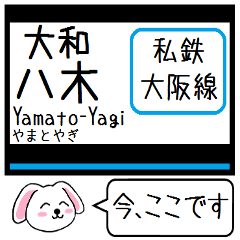 [LINEスタンプ] 私鉄の大阪線 今この駅だよ！タレミー