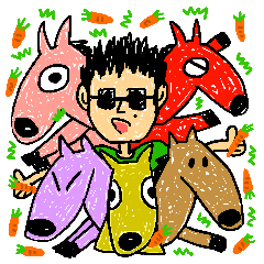 [LINEスタンプ] Hanks and his horses