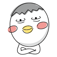 [LINEスタンプ] egg duck-I don't want to work