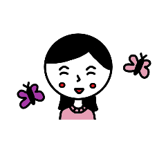 [LINEスタンプ] expressions of Sabrina(happy＆angry)