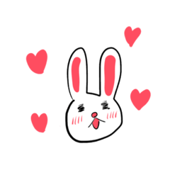 [LINEスタンプ] ほんわかなウサギ