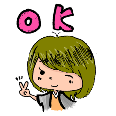 [LINEスタンプ] きっと使える女の子スタンプ