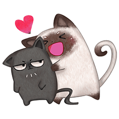 [LINEスタンプ] Lively cat and friends