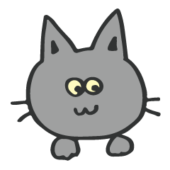 [LINEスタンプ] 我が家のねこさん【はいいろ・イエロー】