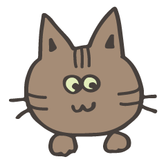 [LINEスタンプ] 我が家のねこさん【キジトラ・グリーン】