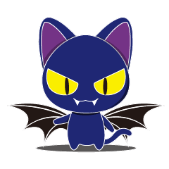 [LINEスタンプ] Star Blue Batcat