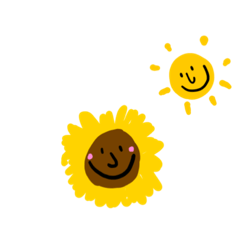 [LINEスタンプ] sunflower and her sun