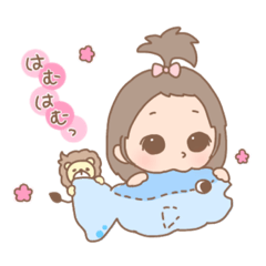 [LINEスタンプ] ぽしゃぽしゃ系女の子のスタンプ