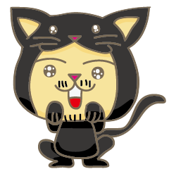 [LINEスタンプ] black cat uncle 2