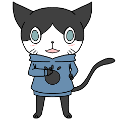 [LINEスタンプ] 前向きな自分を表現する猫