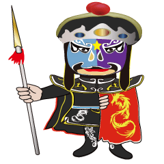 [LINEスタンプ] Sichuan Opera Face 1