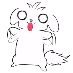 [LINEスタンプ] しろいシーズー犬