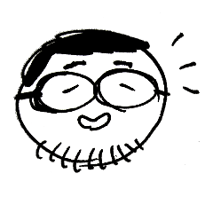 [LINEスタンプ] Glasses man jaa