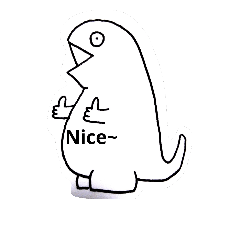 [LINEスタンプ] paper dinosaur BOB