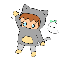 [LINEスタンプ] 猫耳パーカーの男の子のスタンプ