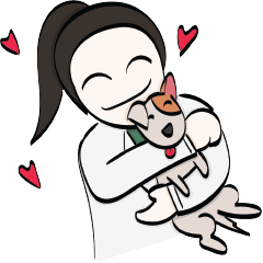 [LINEスタンプ] PUP the emo vet