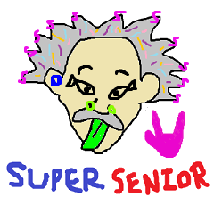 [LINEスタンプ] SUPA Senior