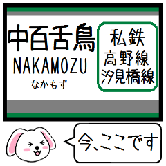 [LINEスタンプ] 私鉄の高野線 汐見橋線 今この駅だよ！