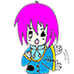 [LINEスタンプ] clumsy girl LUL