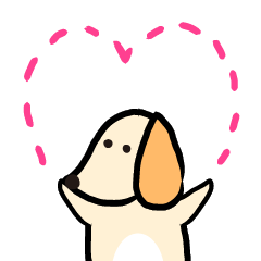 [LINEスタンプ] The dog that I want