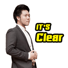 [LINEスタンプ] It's Clear！