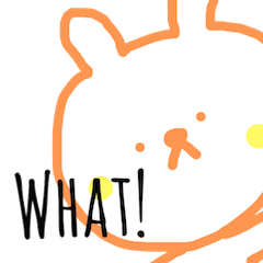 [LINEスタンプ] a dull bunny