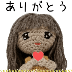 [LINEスタンプ] 編み人形☆ミレちゃん