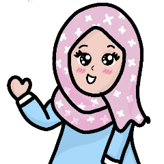 [LINEスタンプ] Little Girl Hijab Muslim Thai ver.