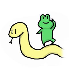 [LINEスタンプ] 蛇に短し蛙に長し2