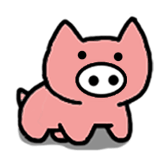 [LINEスタンプ] White nose pigs2