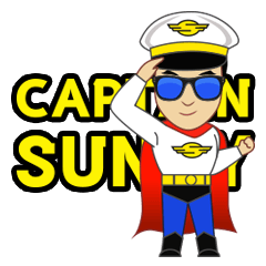 [LINEスタンプ] Captain Sunny