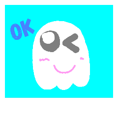 [LINEスタンプ] little ghost big head