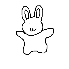 [LINEスタンプ] テキトーなうさぎさん