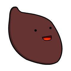 [LINEスタンプ] Let's Eat Sweet potato.