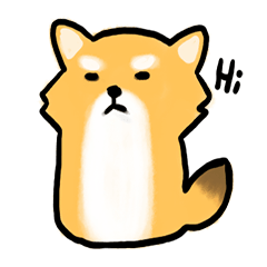 [LINEスタンプ] Watercolor-Shiba Hangi and Mili Daily