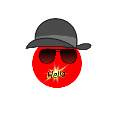 [LINEスタンプ] Red Emoji