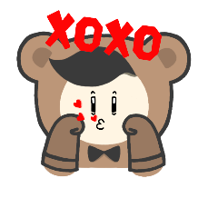 [LINEスタンプ] Moody mad bear