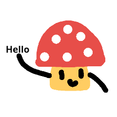 [LINEスタンプ] mushroom happy happy