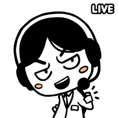 [LINEスタンプ] Live！ 中継を開始します！