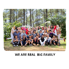 [LINEスタンプ] WE ARE REAL BIG FAMILY