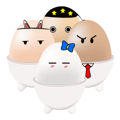 [LINEスタンプ] Happy Eggs by Egg-Craftworker