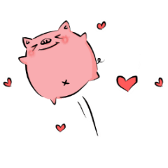 [LINEスタンプ] My piggy girl