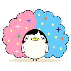 [LINEスタンプ] アフロくじゃくさん