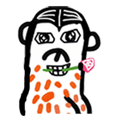 [LINEスタンプ] Bad tempered monkey (BTM)