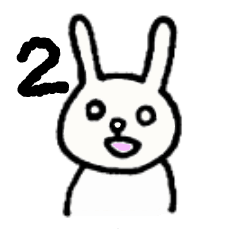 [LINEスタンプ] Qnicoうさぎ2