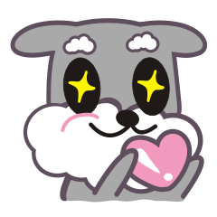 [LINEスタンプ] Pinky Doggy-Take me home