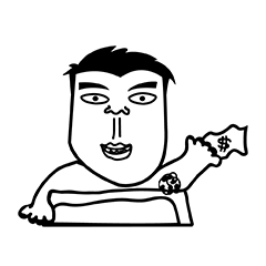 [LINEスタンプ] Hair man