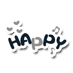 [LINEスタンプ] Colorful Text Stickers. 03