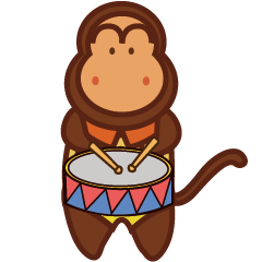 [LINEスタンプ] Fat monkey2