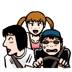 [LINEスタンプ] ガタピシ車と愉快な仲間たちスタンプ